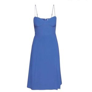 ARITZIA Viola Bustier Midi Dress COBALT BLUE